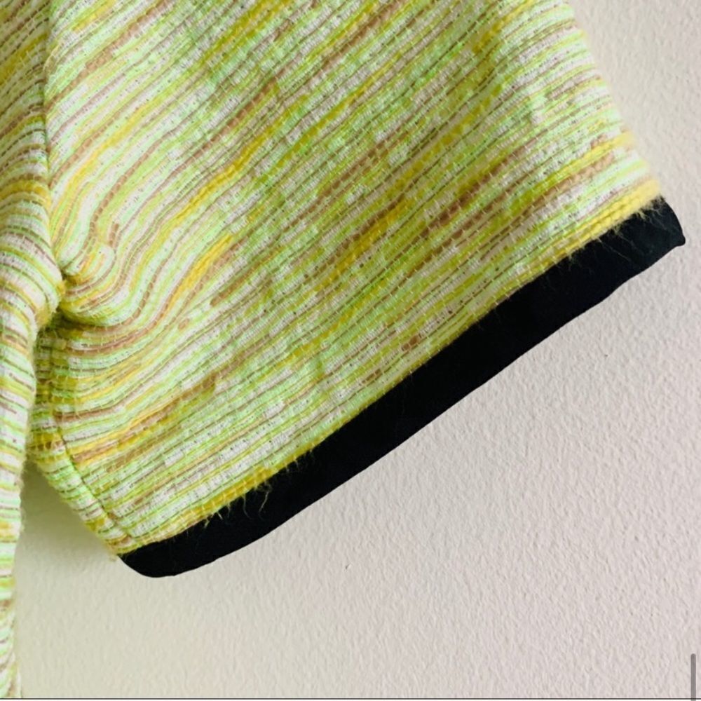 Wilfred Aritzia Palais Neon Green Yellow Textured T-Shirt Top - Picture 13 of 15